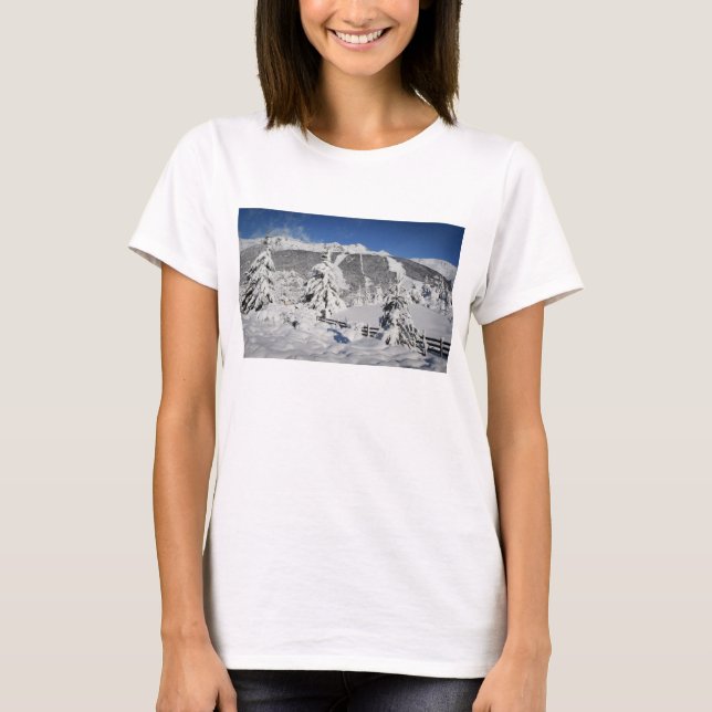 Ansicht von Catedral Skiort in Bariloche T-Shirt (Vorderseite)