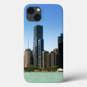 Ansicht von Chicago-Skylinen durch Michigansee Case-Mate iPhone Hülle