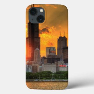 Ansicht von Chicagos Skylinen von Adler Case-Mate iPhone Hülle