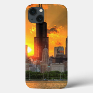 Ansicht von Chicagos Skylinen von Adler Case-Mate iPhone Hülle