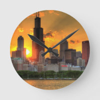 Ansicht von Chicagos Skylinen von Adler