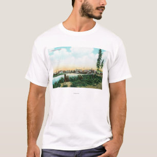 Ansicht von CityFairbanks, AK T-Shirt
