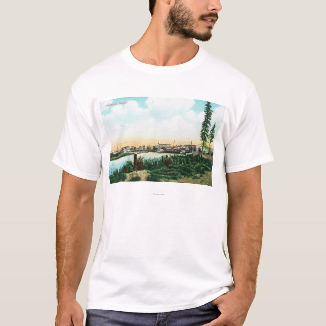 Ansicht von CityFairbanks, AK T-Shirt (Vorderseite)