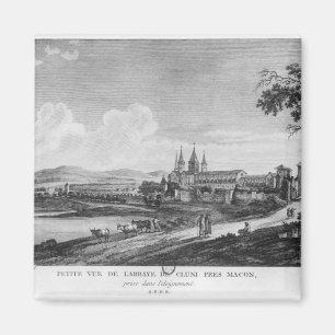 Ansicht von Cluny Abtei Magnet