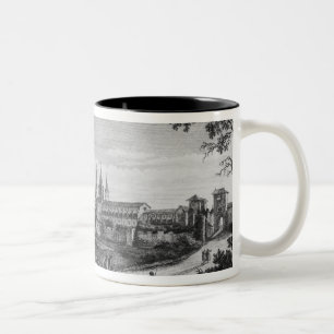 Ansicht von Cluny Abtei Zweifarbige Tasse