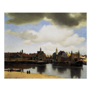 Ansicht von Delft Johannes Vermeer glatt Poster