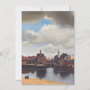 Ansicht von Delft von Johannes Vermeer Einladung