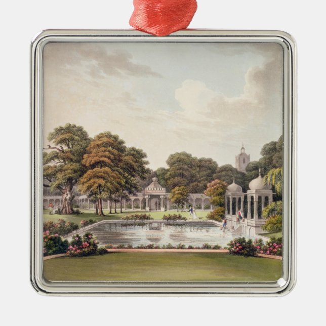 Ansicht von der Haube, Brighton-Pavillon, vorbei Silbernes Ornament (Vorne)