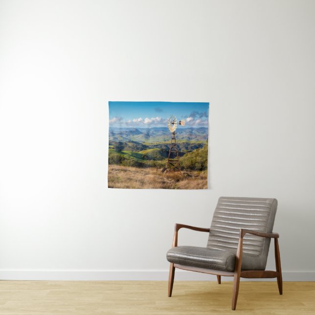 Ansicht von der Spitze der Berge Wandteppich (Beispiel (Horizontal))