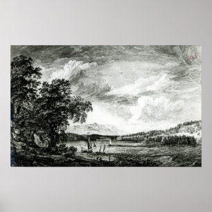 Ansicht von des Hudsons Fluss von Pakepsey Poster