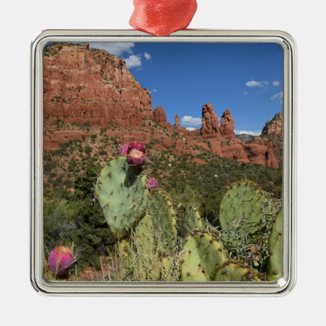 Ansicht von DoppelButtes | Sedona, Arizona Ornament Aus Metall (Vorne)