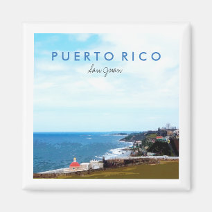 Ansicht von EL Morro, San Juan, Puerto Rico Magnet