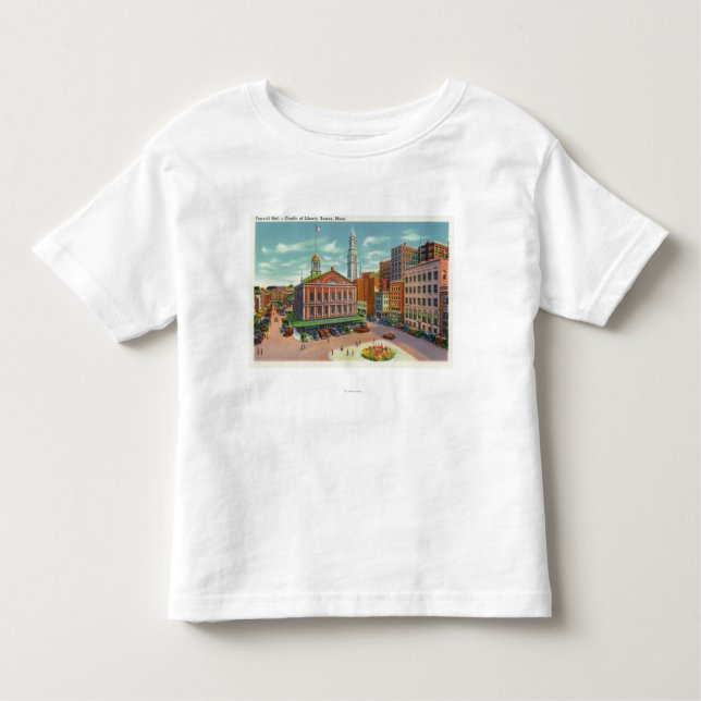 Ansicht von Faneuil Hall, die Wiege der Freiheit Kleinkind T-shirt (Vorderseite)