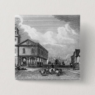 Ansicht von Faversham, Kent, 1832 Button