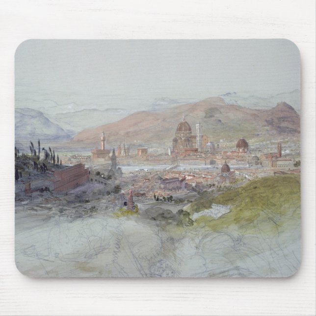 Ansicht von Florenz, 1837-39 Mousepad (Vorne)