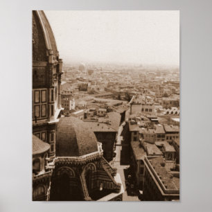 Ansicht von Florenz Poster