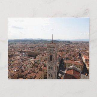 Ansicht von Florenz von der Spitze des Duomo Sankt Feiertagspostkarte