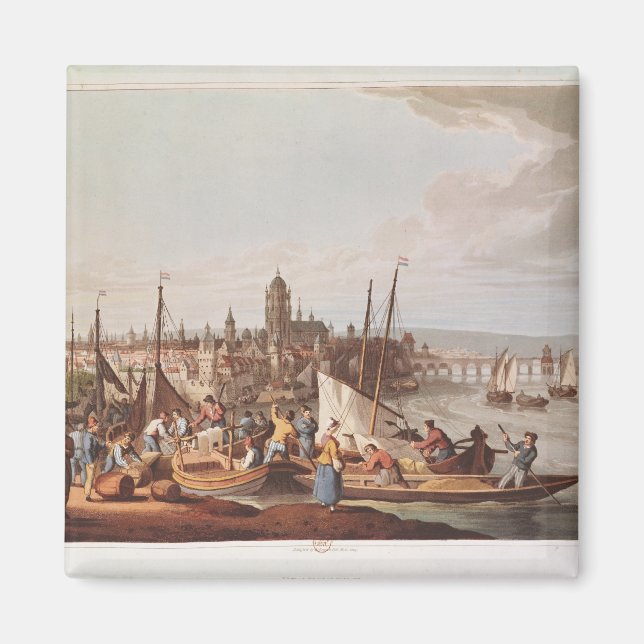 Ansicht von Frankfurt, 1814 Magnet (Vorne)