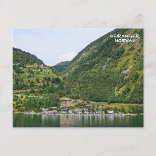 Ansicht von Geiranger, Ørnevegen, Norwegen Postkarte