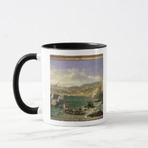 Ansicht von Genua, 1854 (Öl auf Leinwand) Tasse