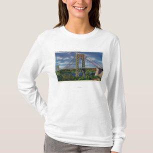 Ansicht von George Washington-Brücke T-Shirt