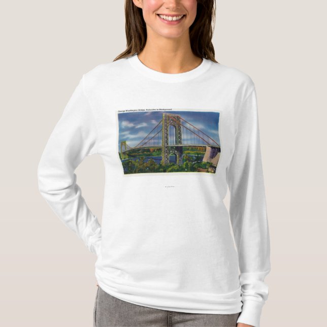 Ansicht von George Washington-Brücke T-Shirt (Vorderseite)
