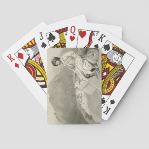 Ansicht von Ghimri und Porträt von Hadji-Mourad, Spielkarten