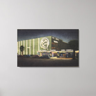 Ansicht von Graf-Carroll Theater-Restaurant Leinwanddruck