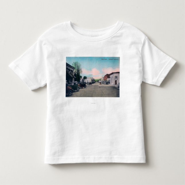 Ansicht von HauptStreetLakeport, CA Kleinkind T-shirt (Vorderseite)