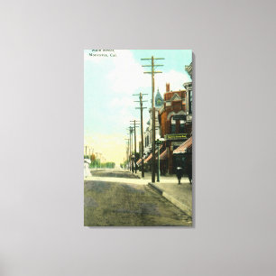 Ansicht von HauptStreetMonrovia, CA Leinwanddruck