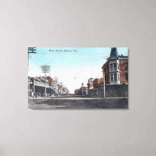 Ansicht von HauptStreetSalinas, CA Leinwanddruck