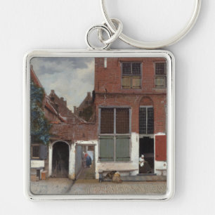 Ansicht von Häusern in Delft Die kleine Straße Schlüsselanhänger