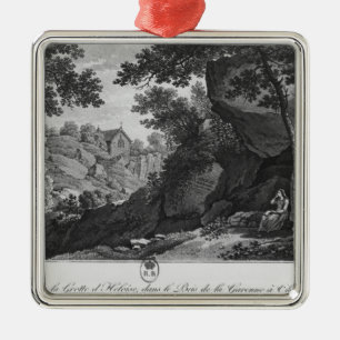 Ansicht von Heloise Grotte das Park La Garenne Silbernes Ornament
