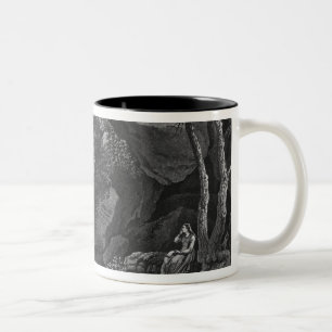Ansicht von Heloise Grotte das Park La Garenne Zweifarbige Tasse
