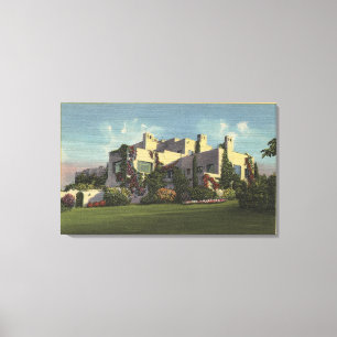 Ansicht von Herbert Hoover's Zuhause, Stanford U. Leinwanddruck