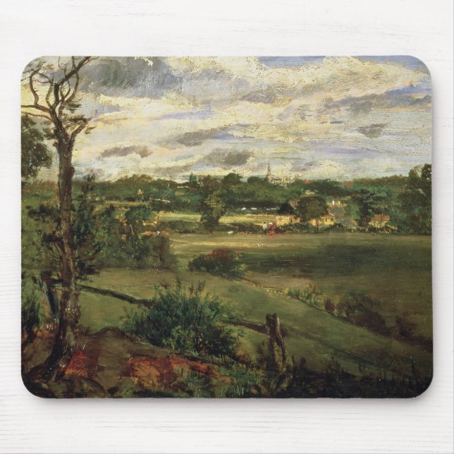 Ansicht von Highgate von Hampstead Heide, c.1834 Mousepad (Vorne)