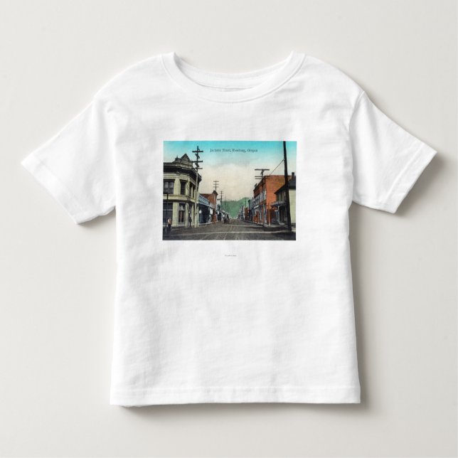 Ansicht von Jackson StreetRoseburg ODER Kleinkind T-shirt (Vorderseite)