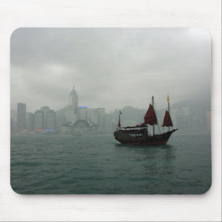Ansicht von Kowloon in Richtung zu fahlem Chai, Mousepad