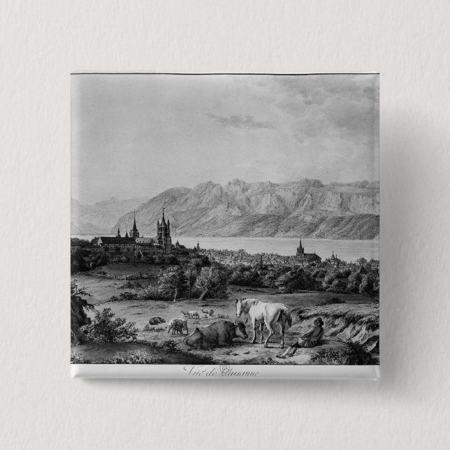 Ansicht von Lausanne Button (Vorderseite)