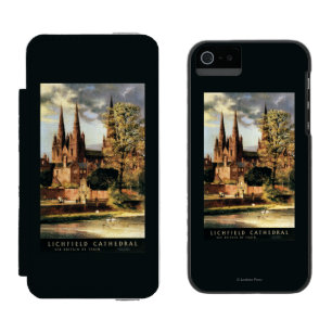 Ansicht von Lichfield Kathedrale Incipio Watson™ iPhone 5 Geldbörsen Hülle