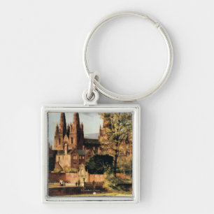 Ansicht von Lichfield Kathedrale Schlüsselanhänger