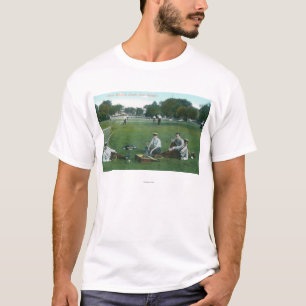 Ansicht von Lincoln Park Tennis GroundsChicago, IL T-Shirt