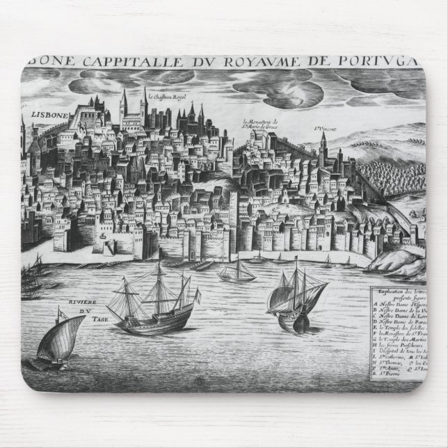 Ansicht von Lissabon Mousepad (Vorne)