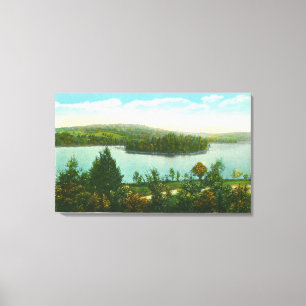 Ansicht von Loon See und von Blythewood Insel Leinwanddruck