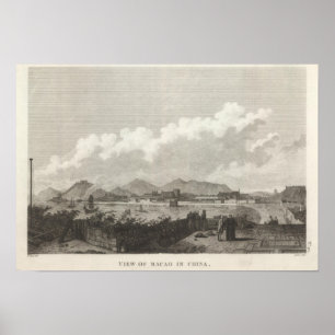Ansicht von Macao in der China Poster