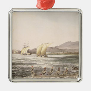 Ansicht von Manila, Philippinen, 1826 Ornament Aus Metall