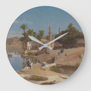 Ansicht von Medinet El-Fayoum Große Wanduhr