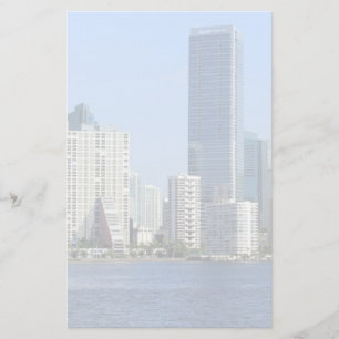 Ansicht von Miami-Skylinen Briefpapier