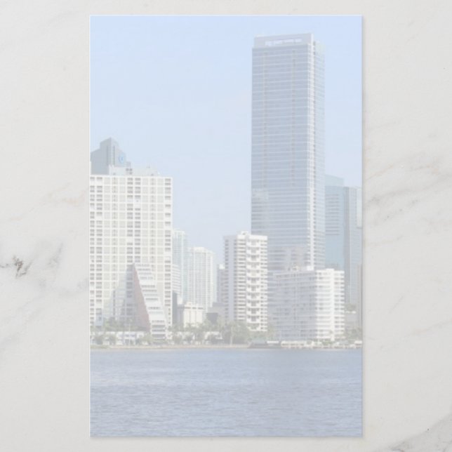 Ansicht von Miami-Skylinen Briefpapier (Vorderseite)