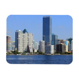 Ansicht von Miami-Skylinen Magnet